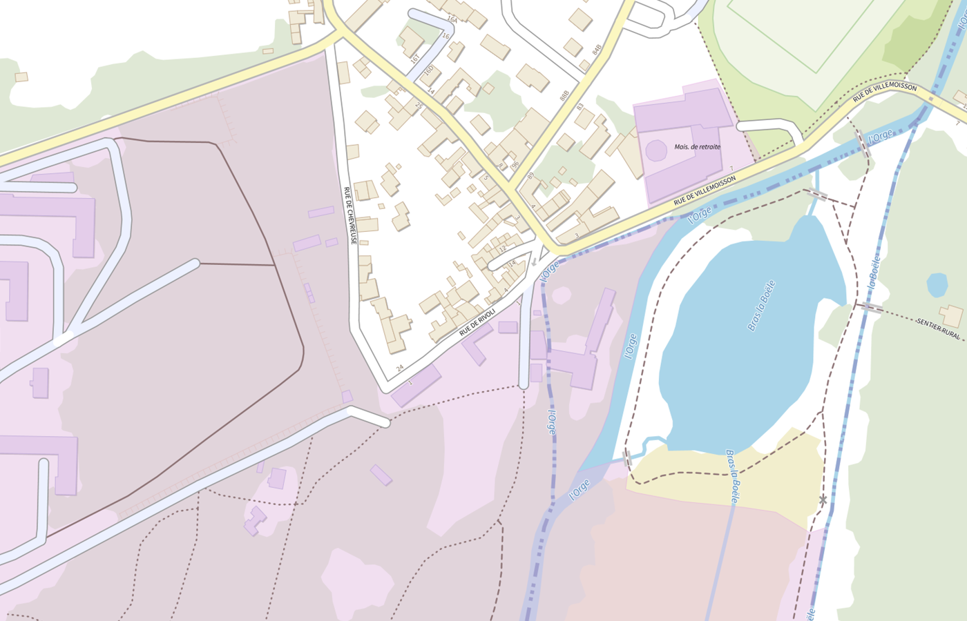 Plan IGN de situation de CH Perray Vaucluse