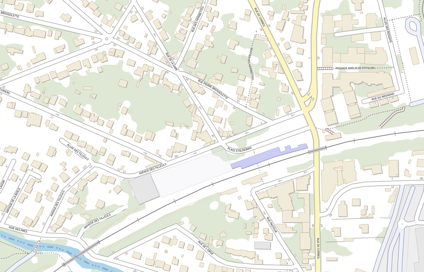 Plan IGN de situation de Pharmacie de la Gare