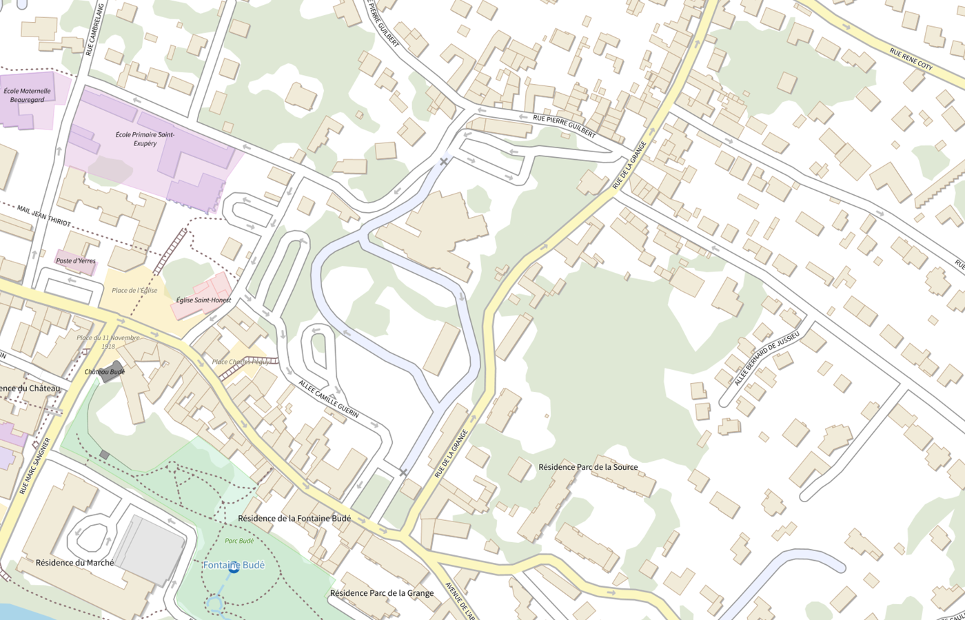 Plan IGN de situation de CMP Cattp du Val d Yerres