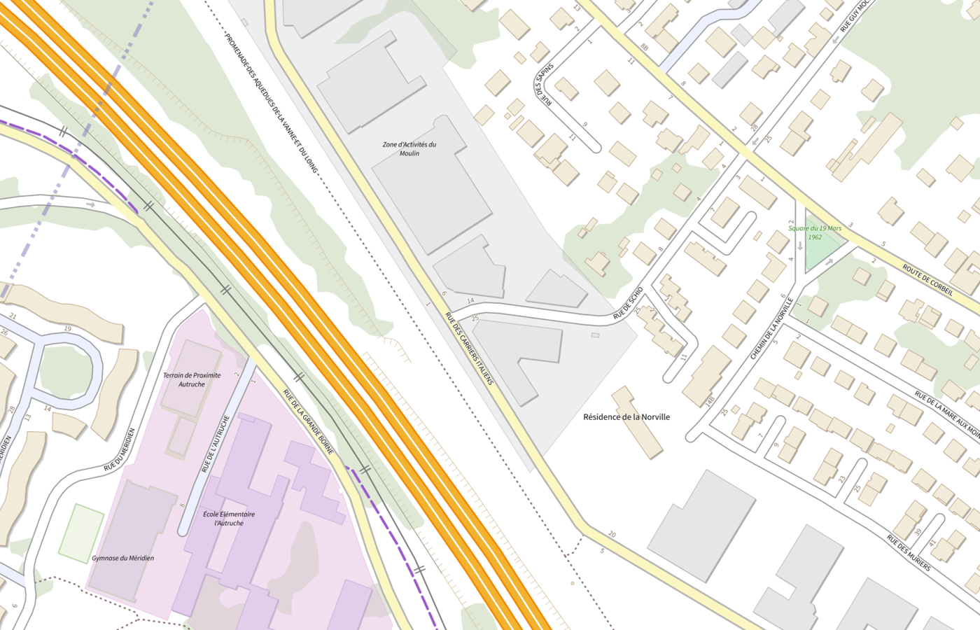 Plan IGN de situation de Gestion Parcours Sante Dans L'obesite
