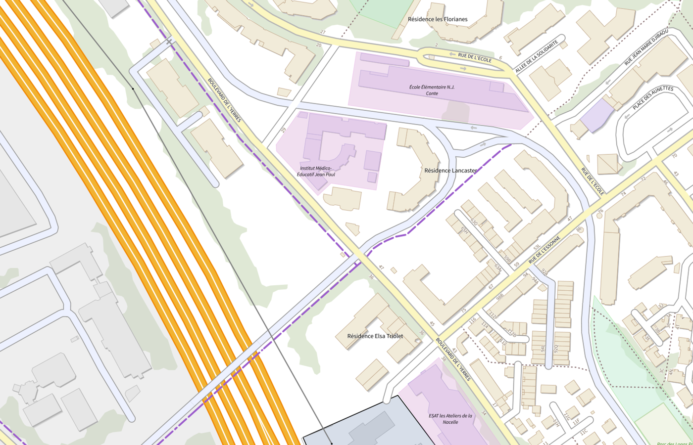 Plan IGN de situation de CAMSP les Boutons d Or Annexe