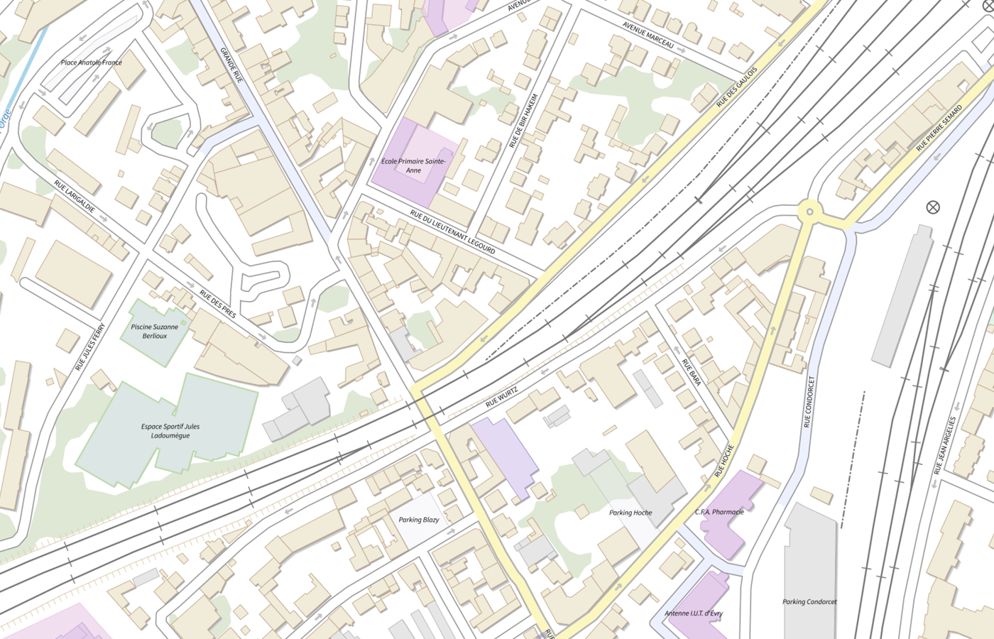 Plan IGN de situation de Residence Sociale