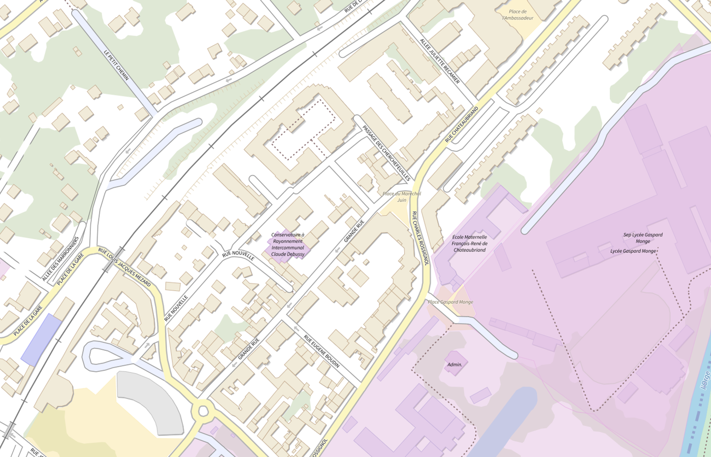 Plan IGN de situation de CMP de Savigny sur Orge