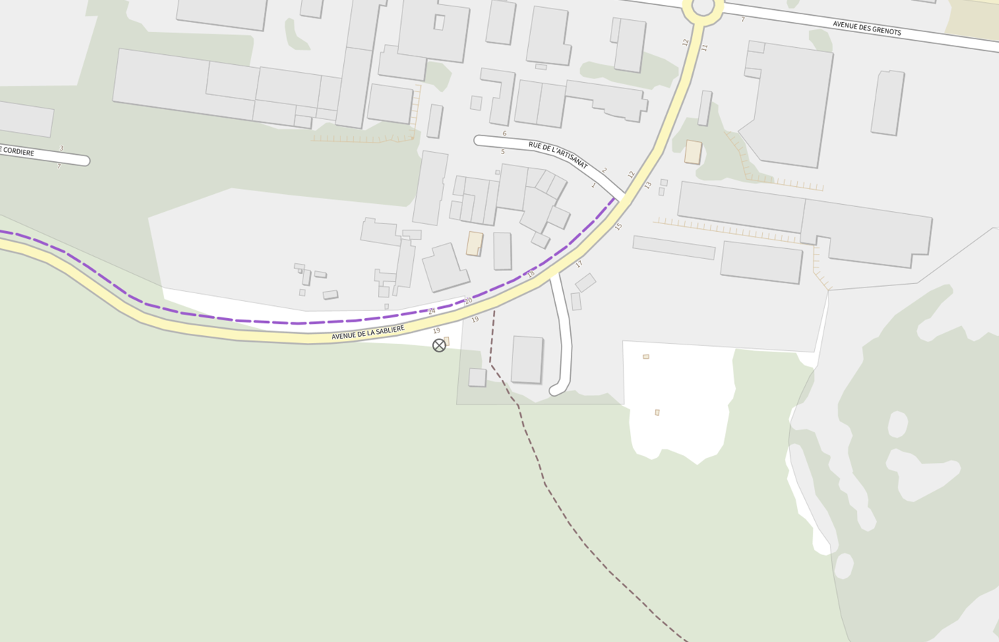 Plan IGN de situation de Foyer Montfaucon