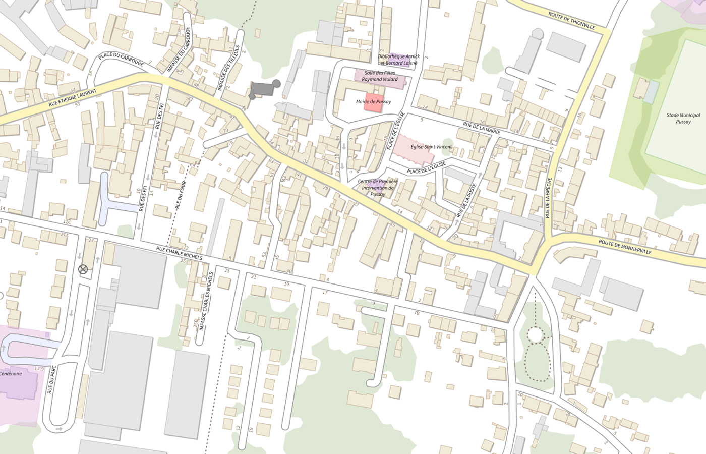 Plan IGN de situation de Residence Accueil