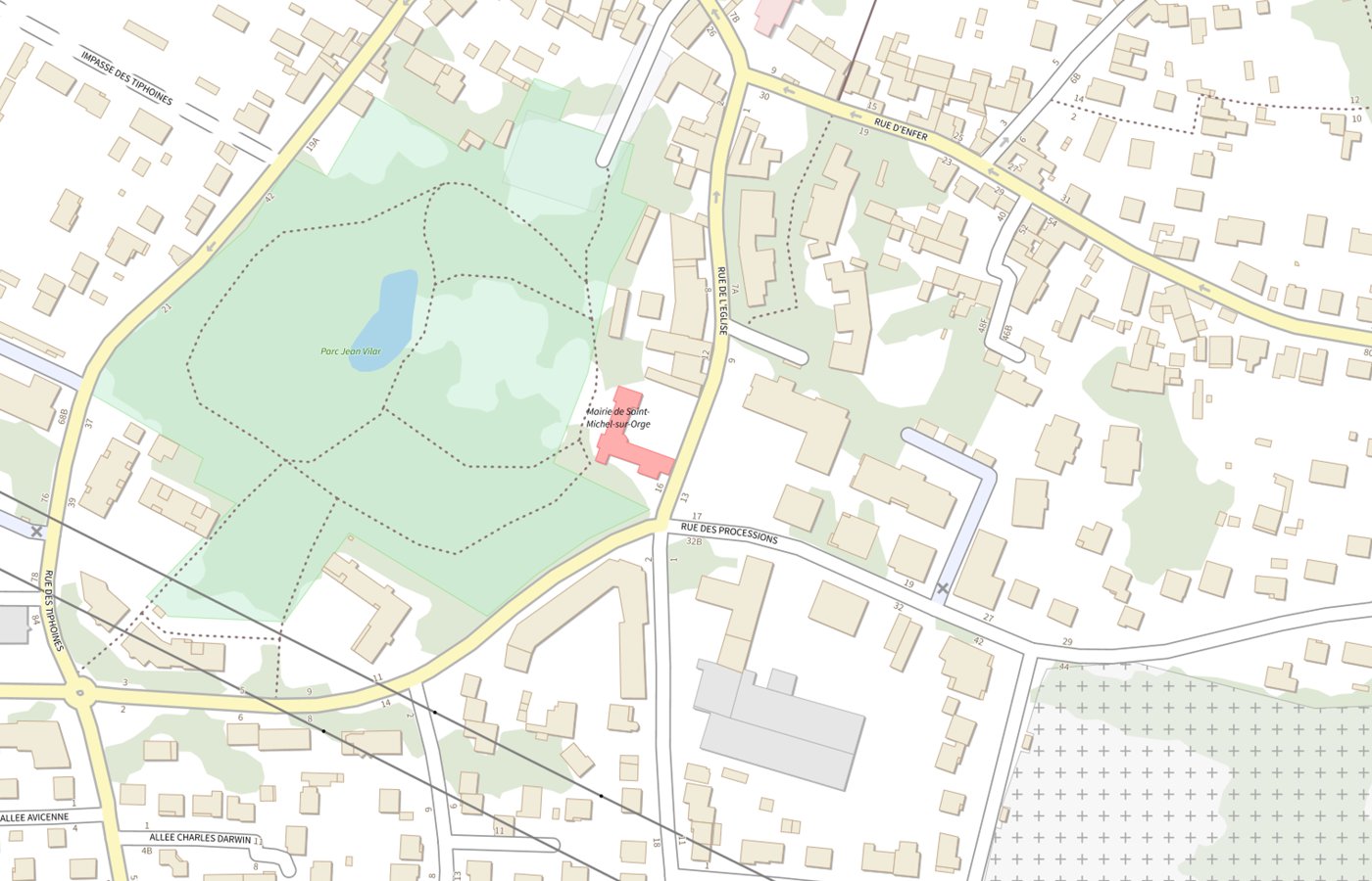 Plan IGN de situation de SAA CCAS St Michel sur Orge