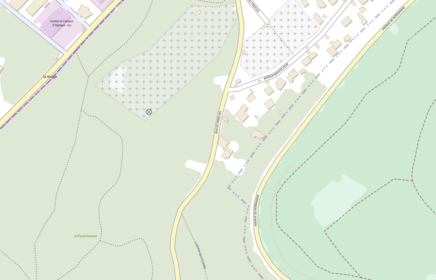 Plan IGN de situation de Ueaj Bures-sur-yvette