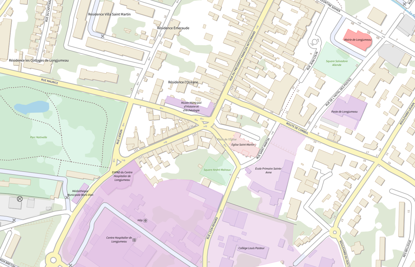 Plan IGN de situation de Pharmacie de L'église