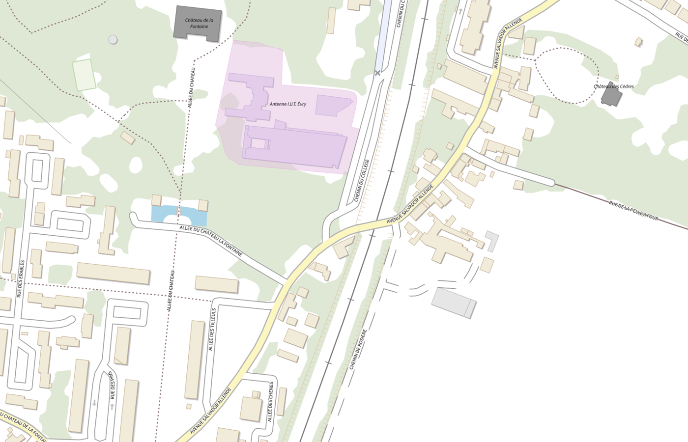 Plan IGN de situation de Departement de L' Essonne