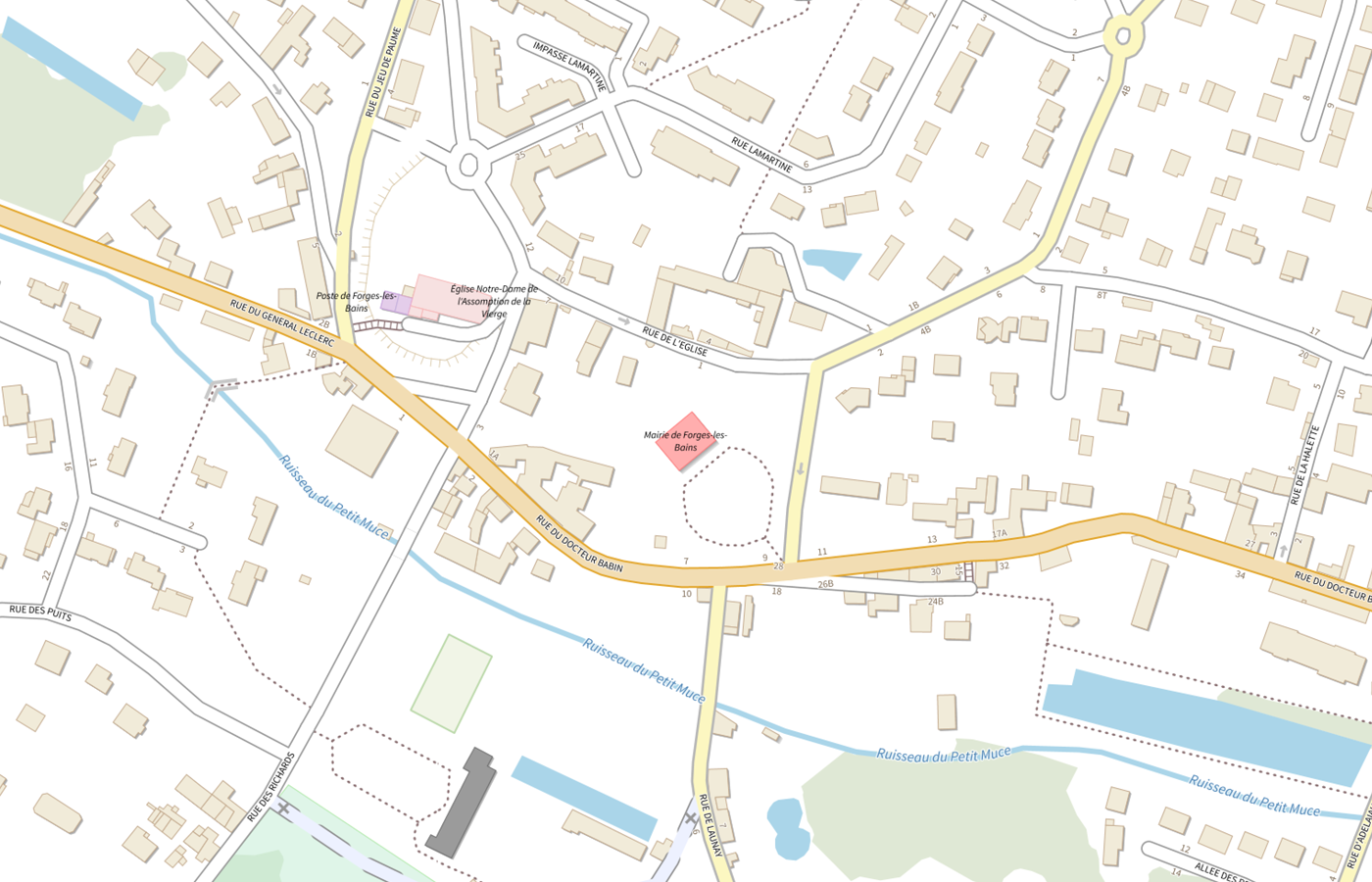 Plan IGN de situation de Departement de Paris