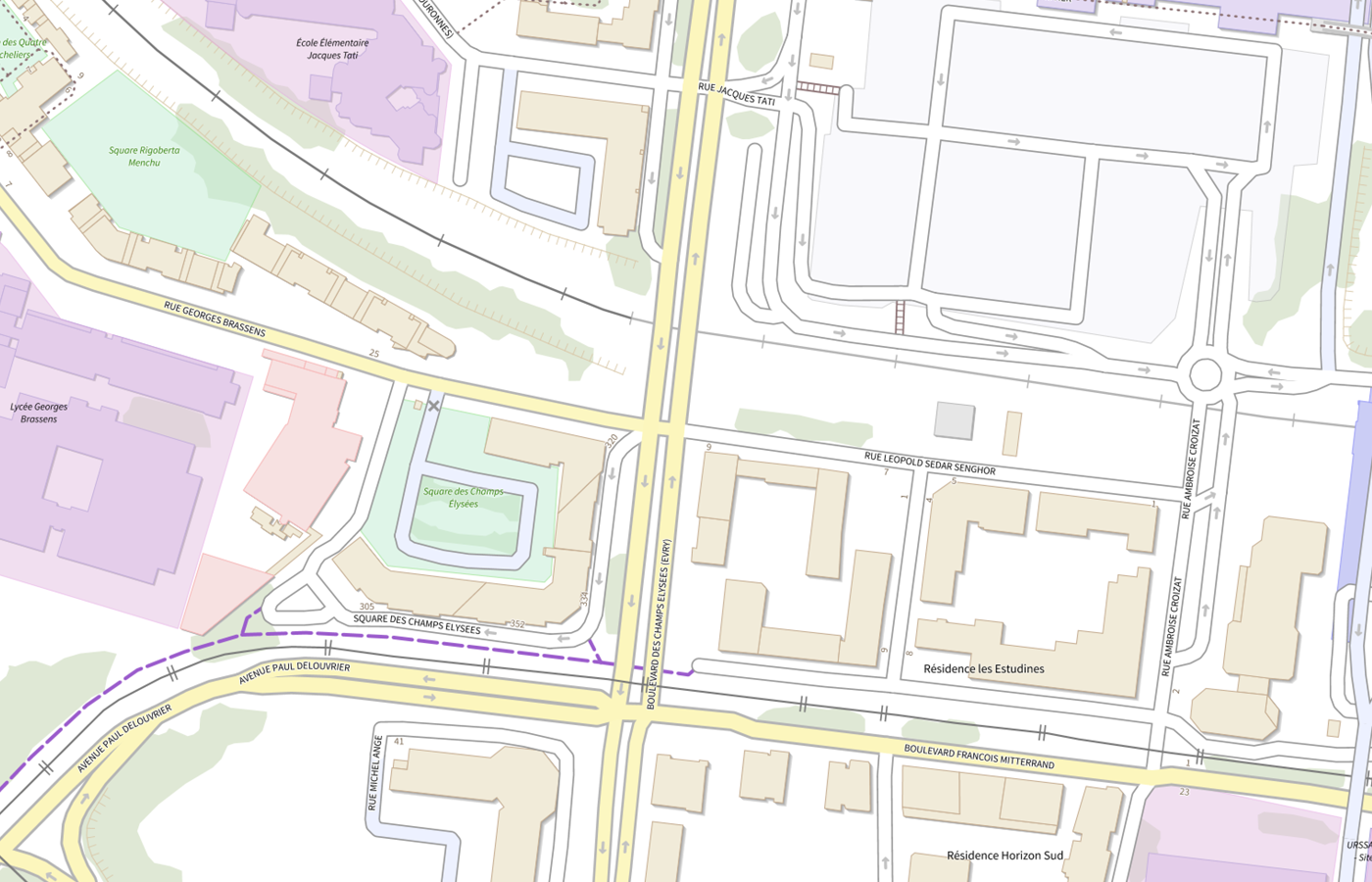 Plan IGN de situation de Clinique de l Essonne