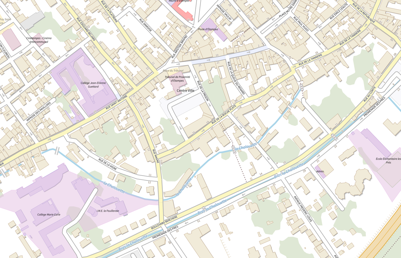 Plan IGN de situation de Annexe CAMSP les Boutons d Or