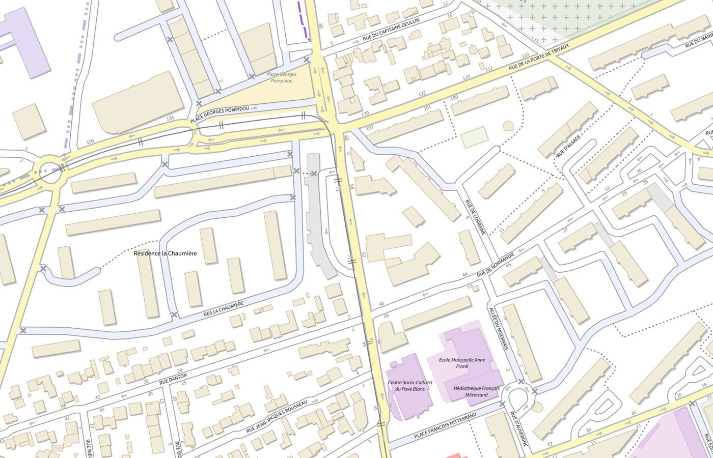 Plan IGN de situation de CMP de Clamart