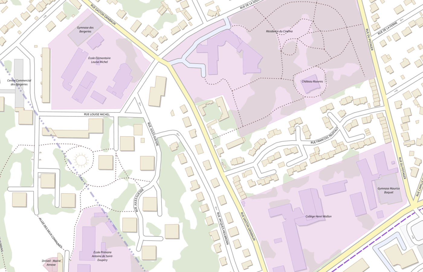 Plan IGN de situation de EHPAD Residence Retraite du Cinema