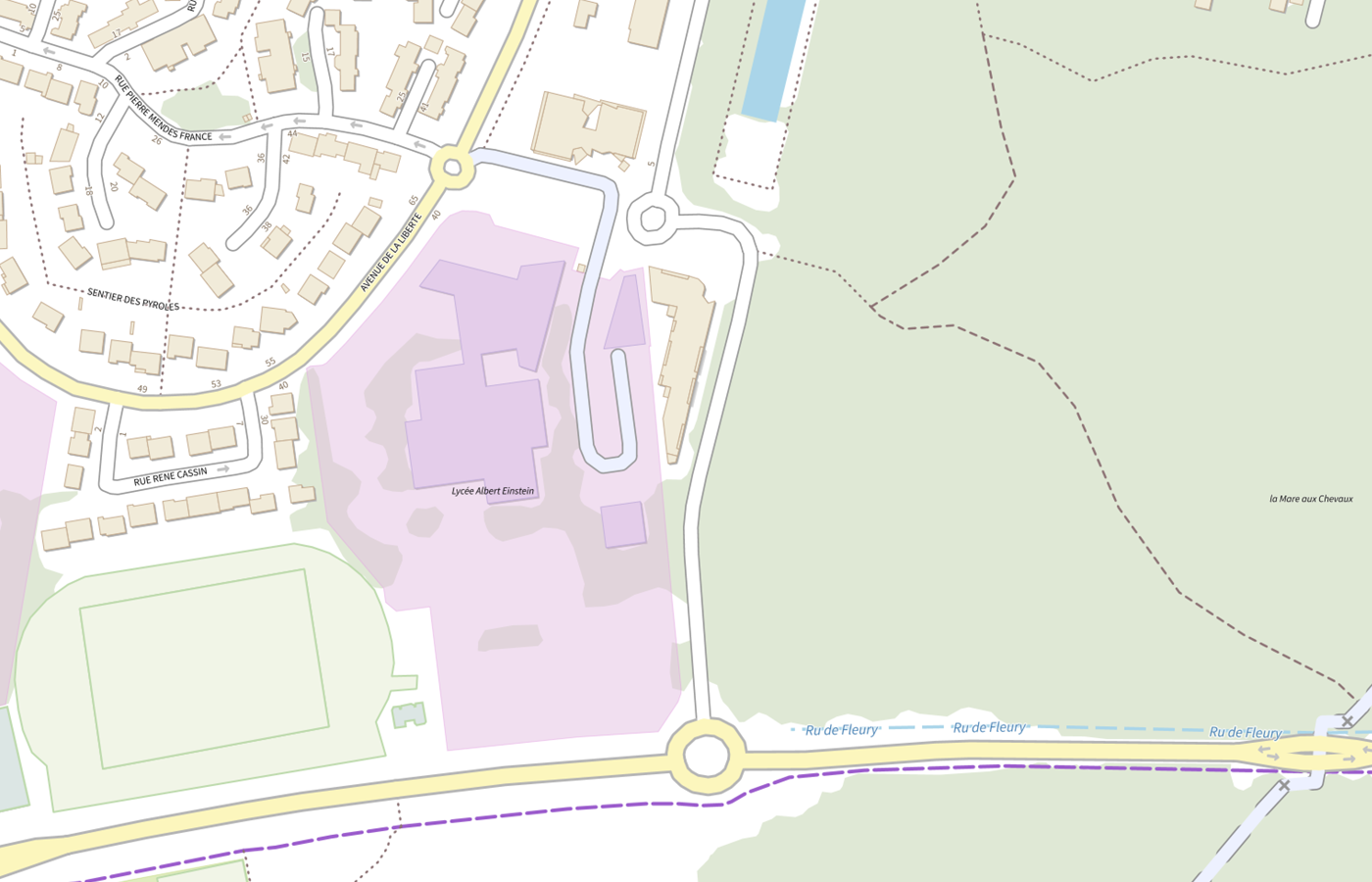 Plan IGN de situation de Fjt - Residence Sociale