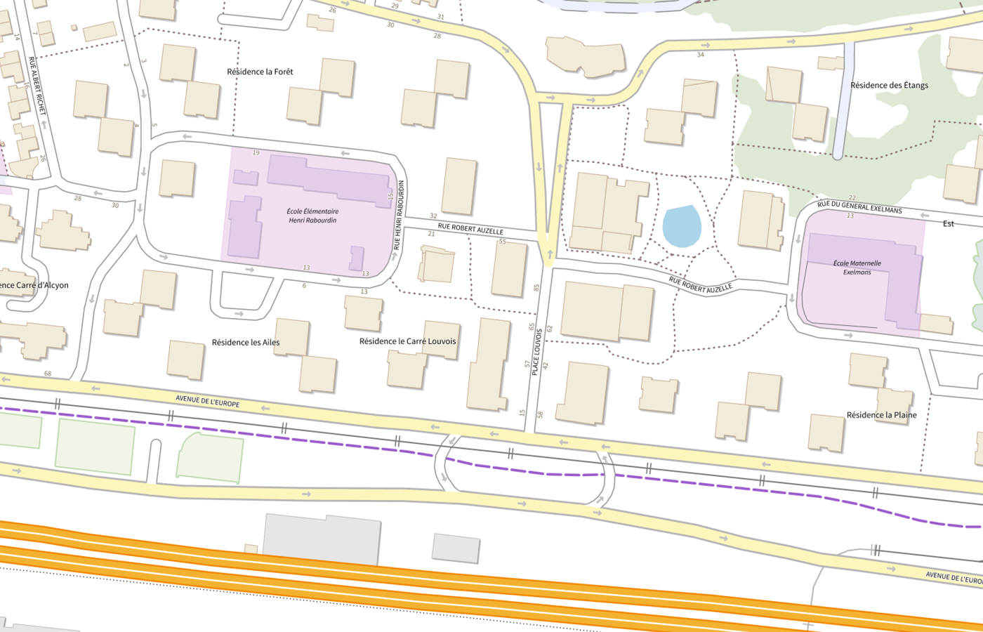 Plan IGN de situation de CMP Velizy
