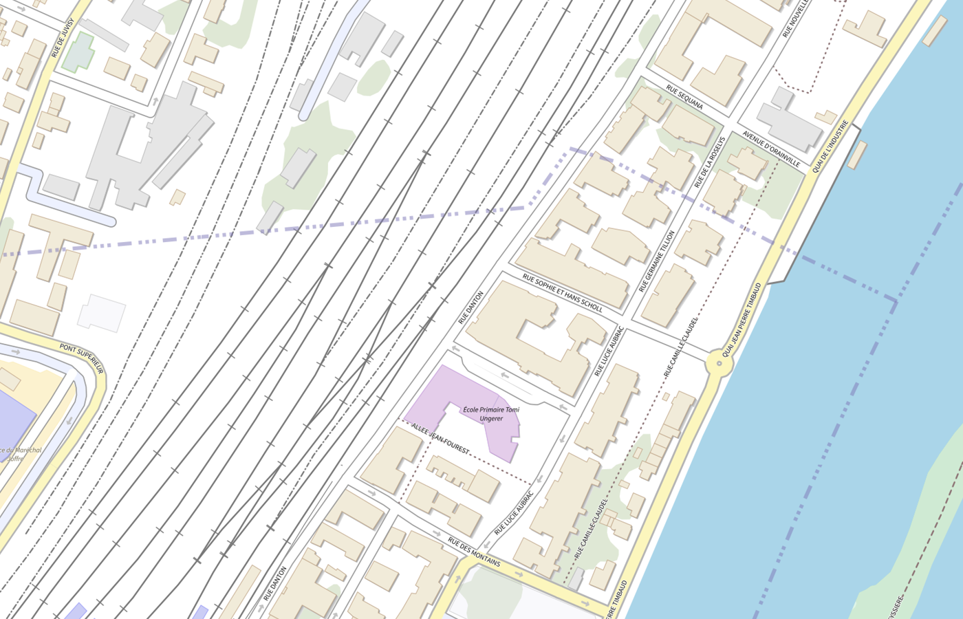 Plan IGN de situation de Fjt - Rs Juvisy-sur-orge Danton