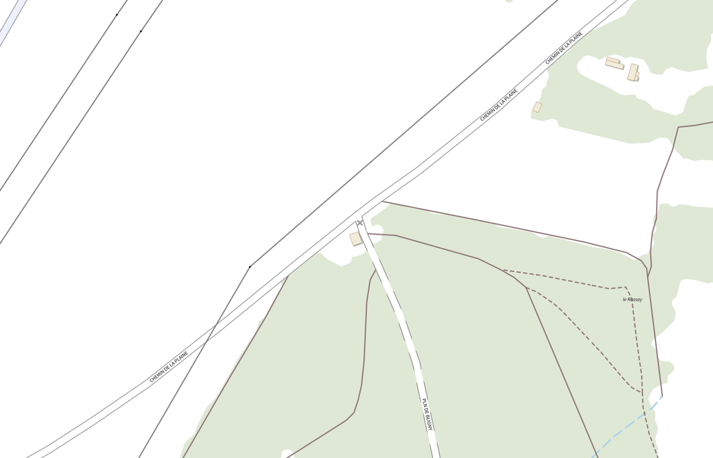 Plan IGN de situation de Centre Hospitalier de Bligny