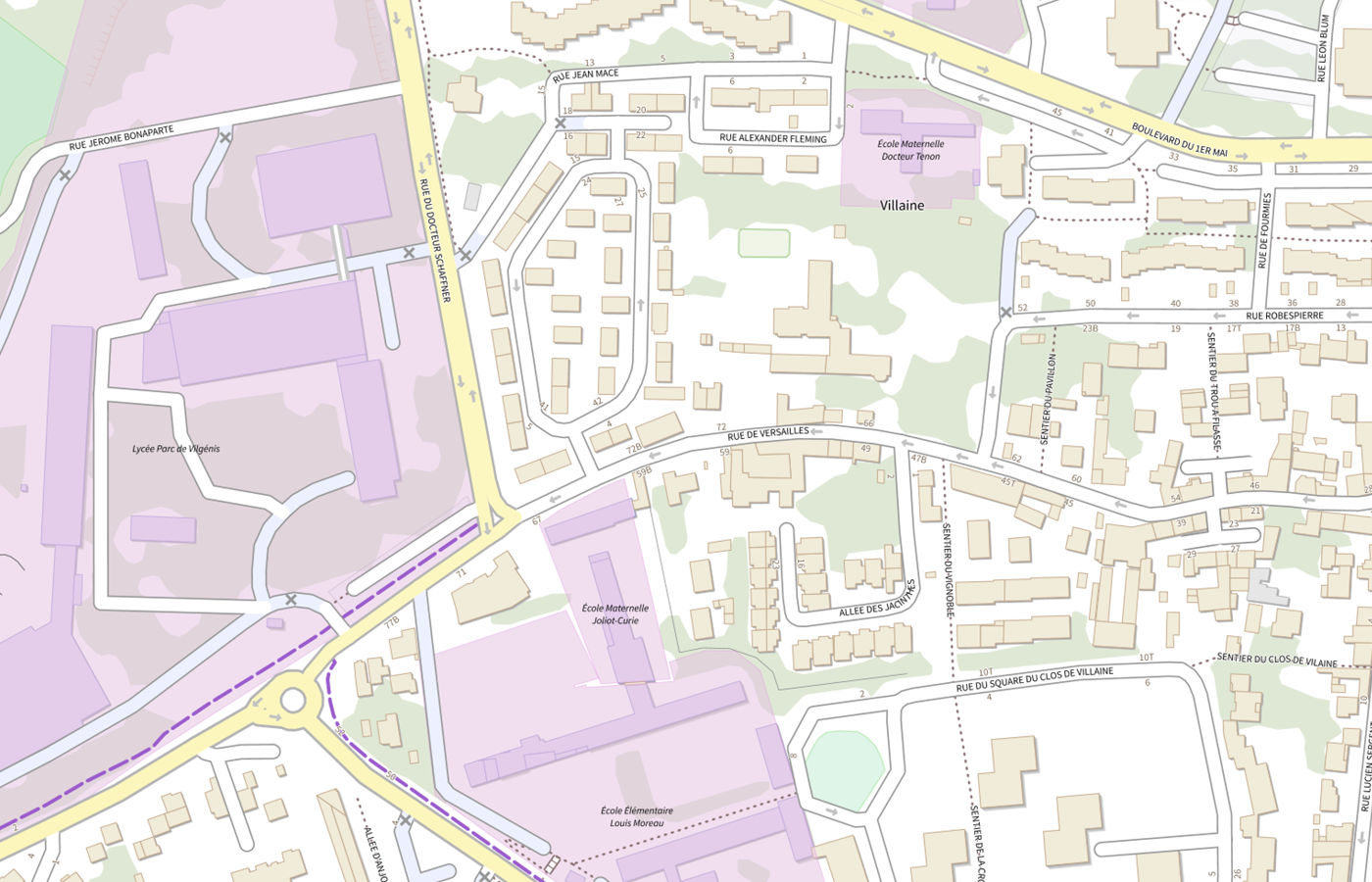 Plan IGN de situation de Greta Essonne - Agence de Massy