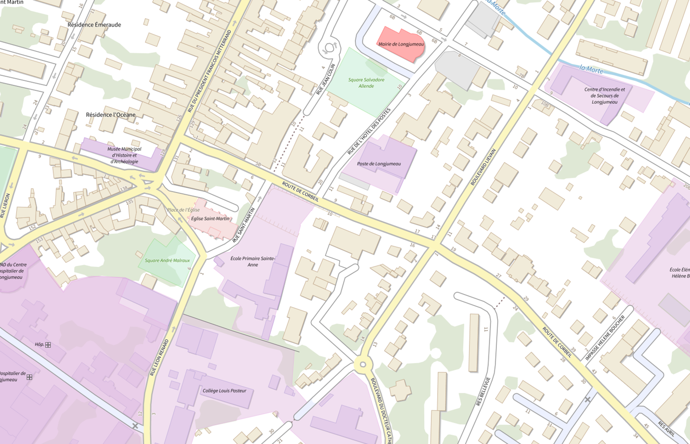 Plan IGN de situation de Residence Autonomie Madeleine Chemin
