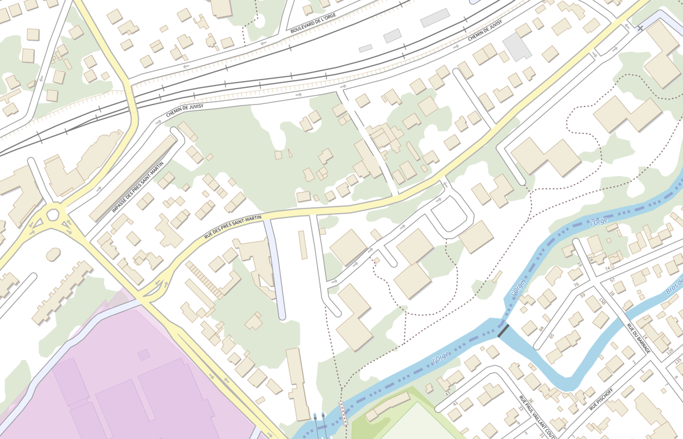 Plan IGN de situation de CMPP les Tilleuls