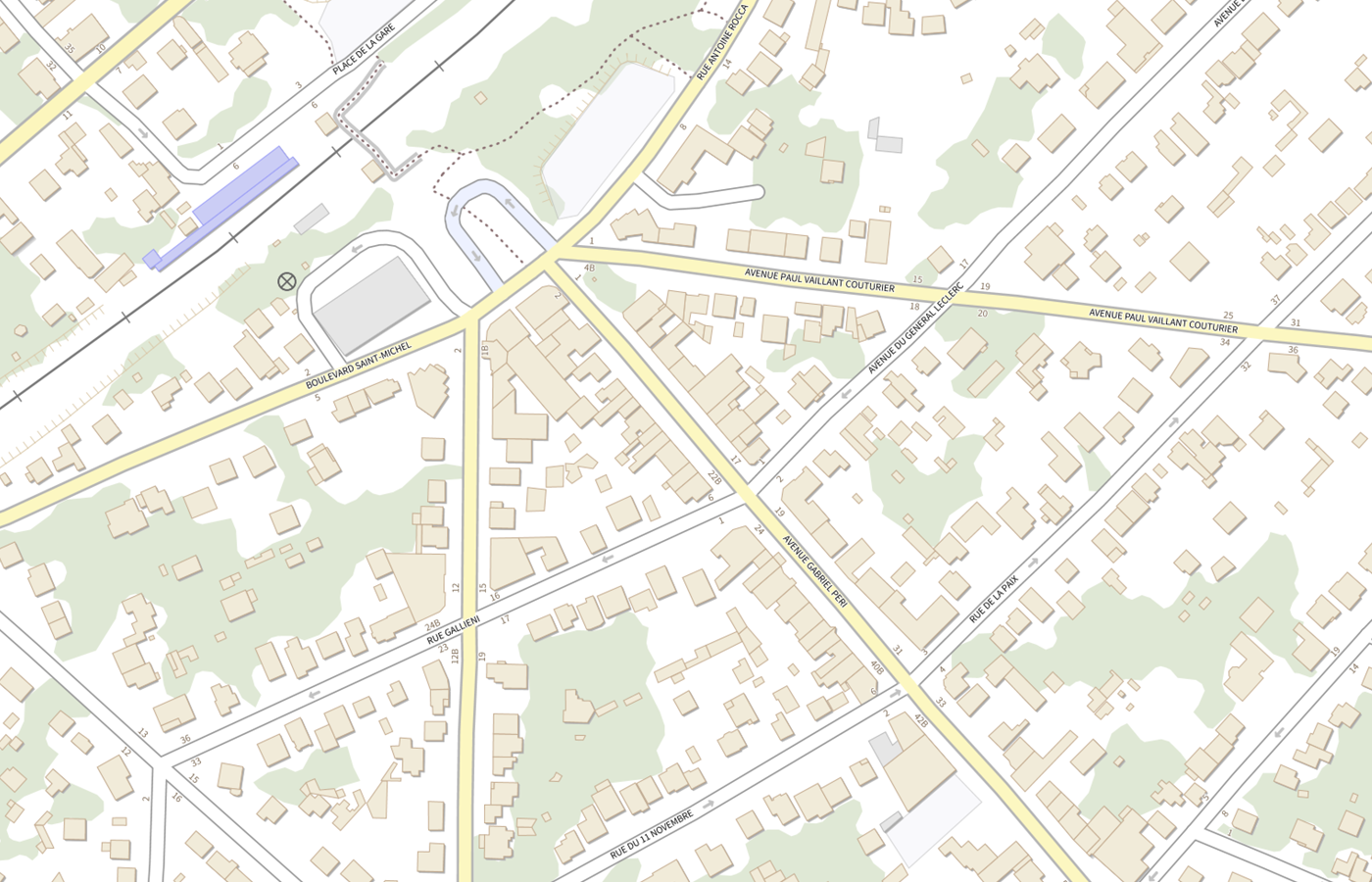 Plan IGN de situation de Selarl Pharmacie de Paris