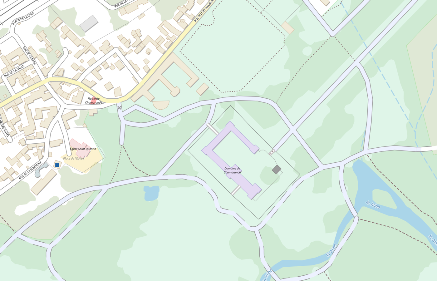 Plan IGN de situation de Archives départementales - Essonne