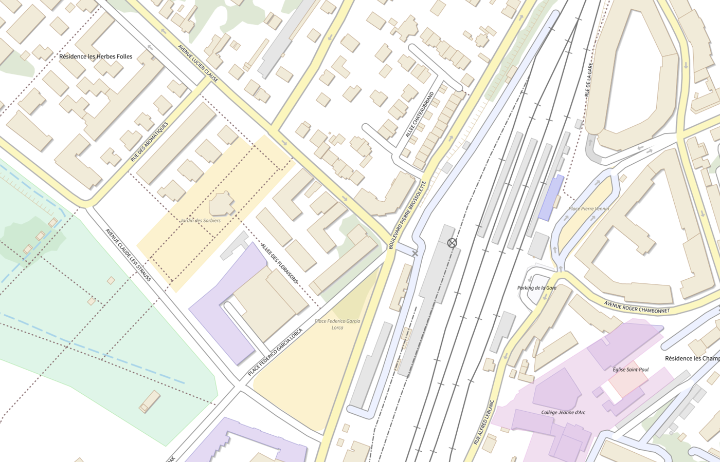 Plan IGN de situation de LBM Selas Cerballiance Paris Sud Site