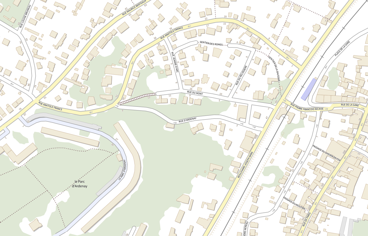 Plan IGN de situation de Savs l Escapal de Palaiseau