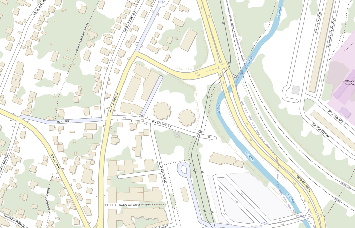 Plan IGN de situation de Residence Sociale