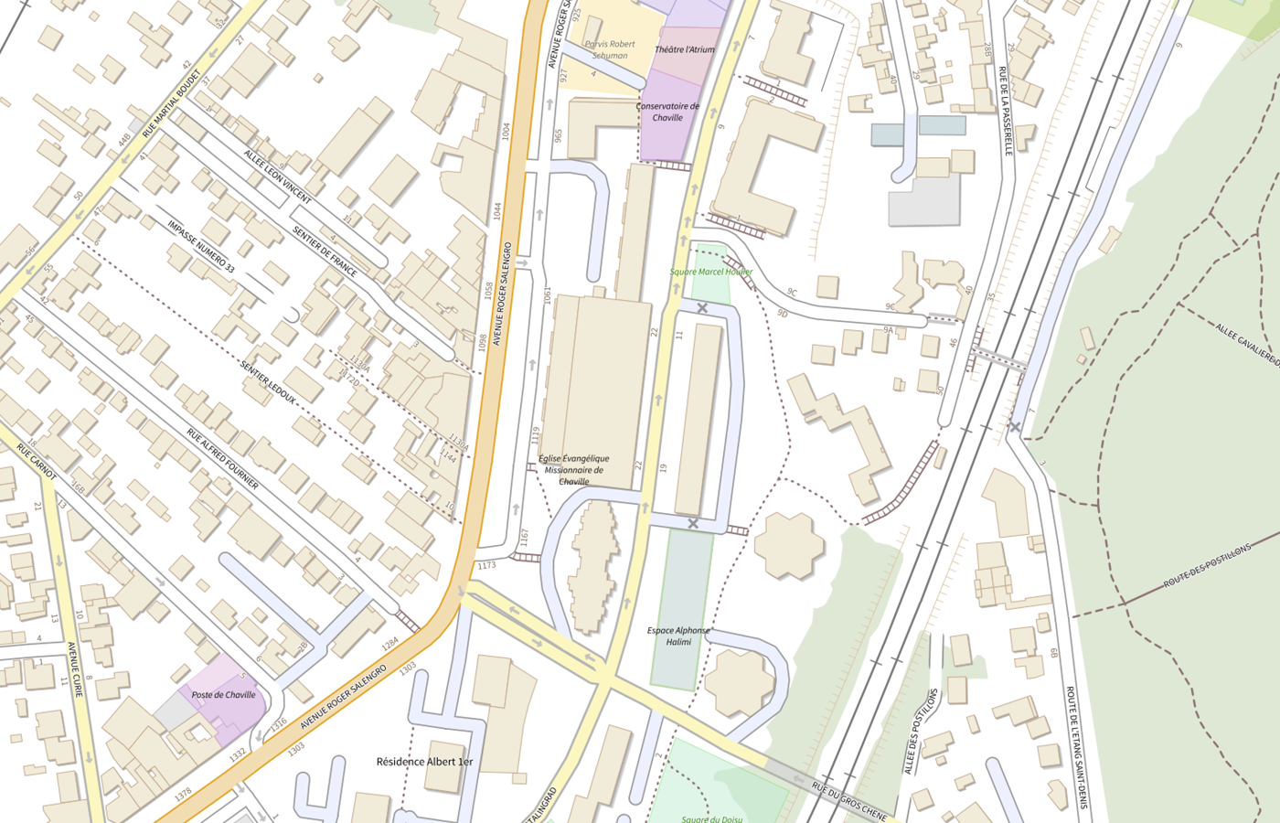 Plan IGN de situation de CMP Antenne de Chaville