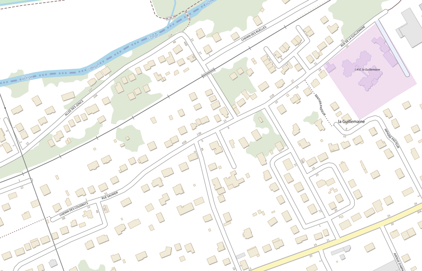 Plan IGN de situation de Ipf - Internat et Placement Familial