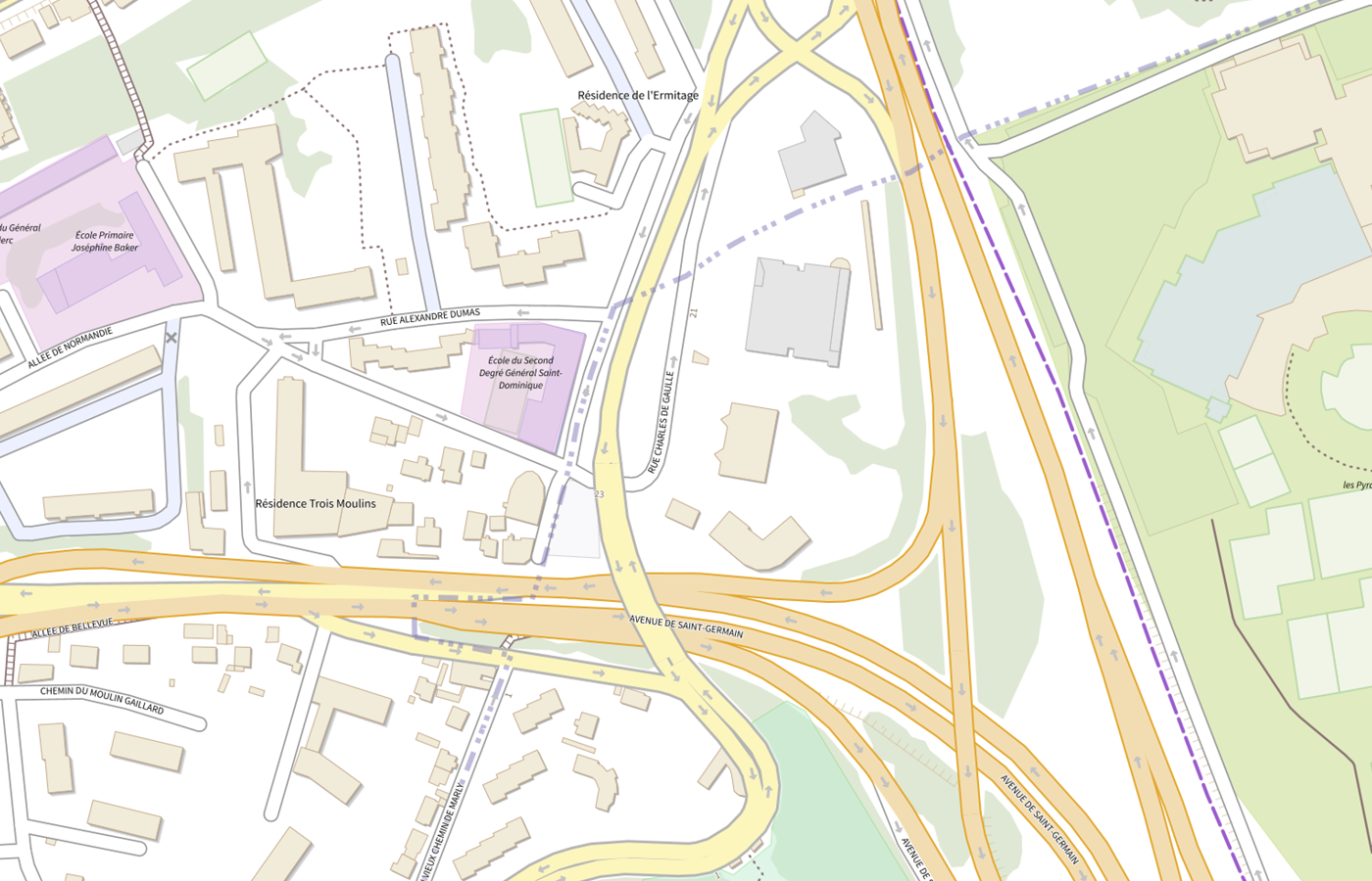 Plan IGN de situation de Fédération française du bâtiment (FFB) - Ile-de-France