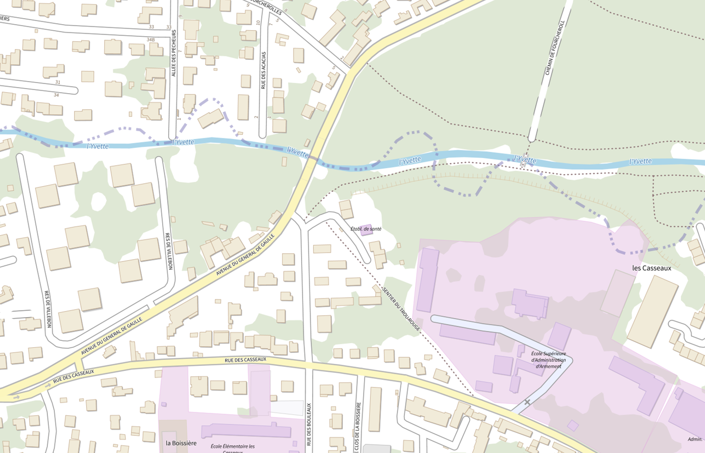 Plan IGN de situation de Eam Nord Essonne