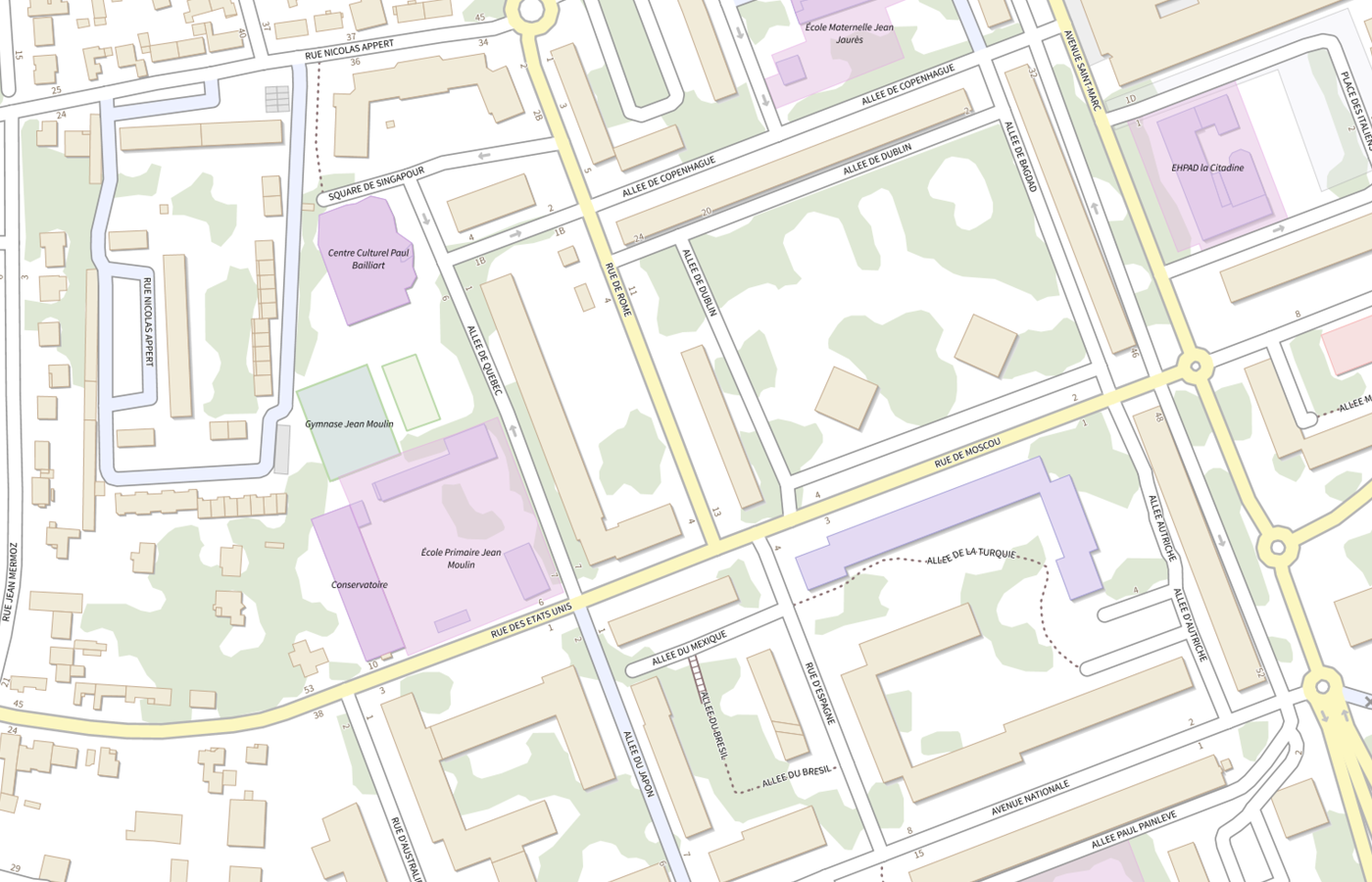 Plan IGN de situation de Point d'information local dédié aux personnes âgées - Massy