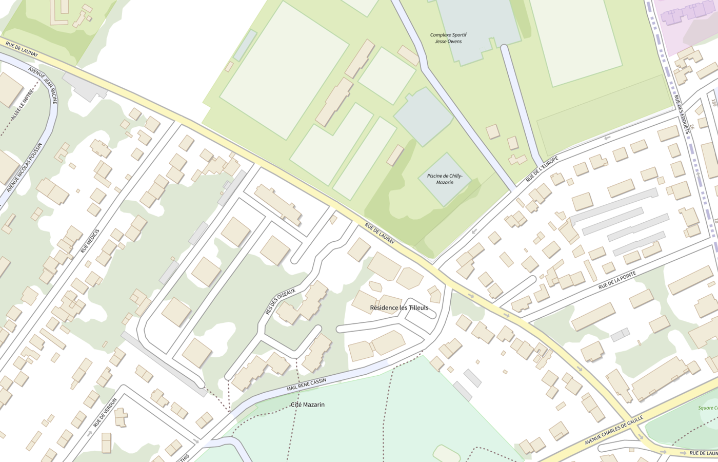 Plan IGN de situation de Residence Sociale