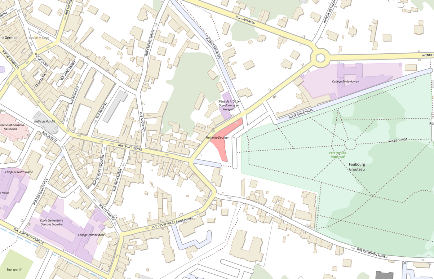 Plan IGN de situation de Residence Sociale