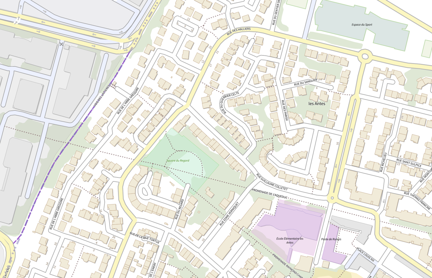 Plan IGN de situation de Maison