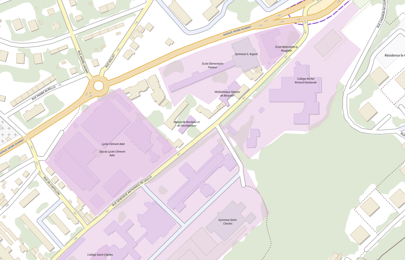 Plan IGN de situation de CMP Antenne Prelude 91i02