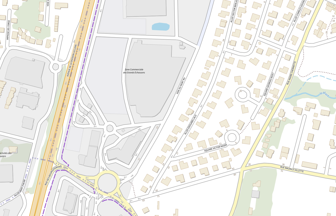 Plan IGN de situation de LBM Selas Cerballiance Paris Sud Site