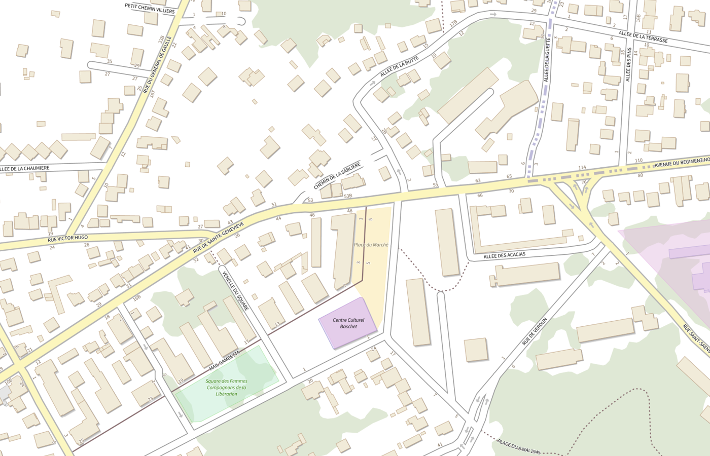 Plan IGN de situation de CDS Dentaire Saint-michel sur Orge