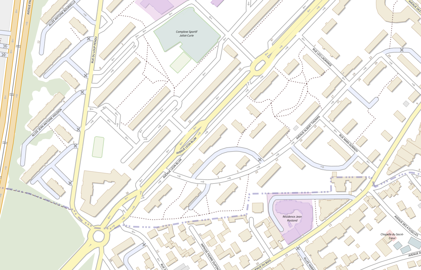 Plan IGN de situation de CMP 92i06 Enfants